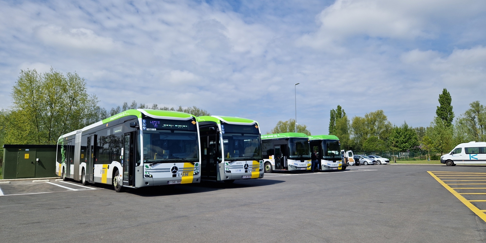 Groene voertuigen Jabbeke