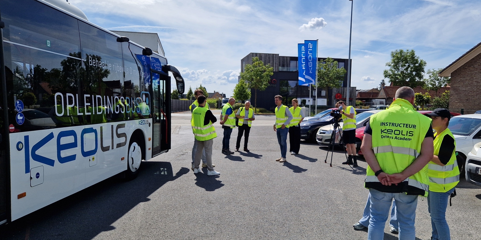Persmoment in Zulte met journalisten