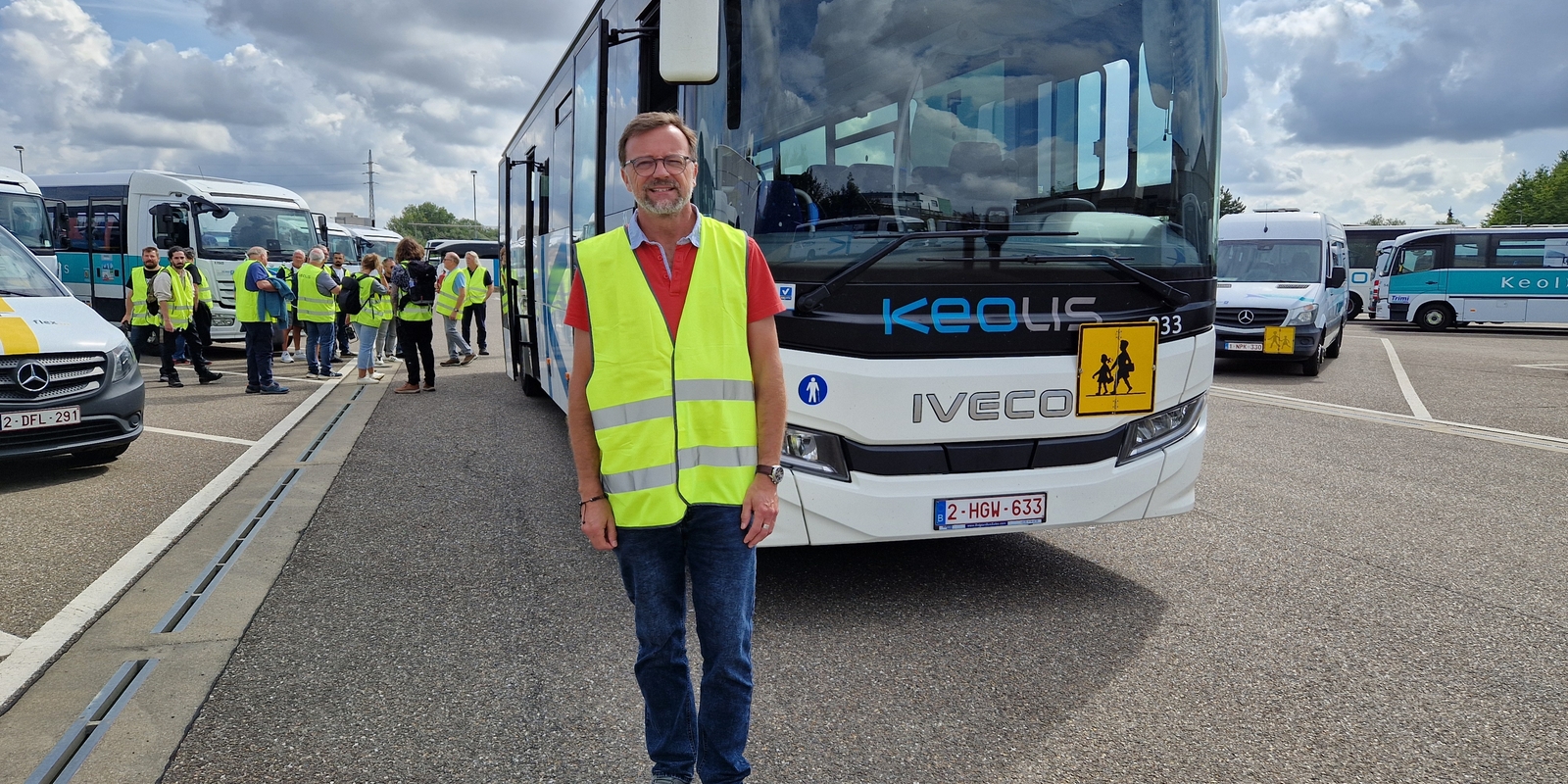 Hervé Fabry, chauffeur scolaire